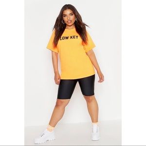 Black Longline Bike Shorts-boohoo